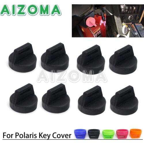 Pack Rubber Switch Key Cover Entry Key Fob Skin Case Protector for Polaris RZR XP1000 900 800 570 Ranger Can-Am Outlander UTV