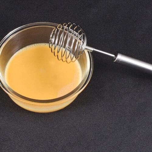 Dropshipping Egg Whisk Non-stick Strong Construction Stainless Steel Stirring Wear-resistant Egg Beater for Kitchen