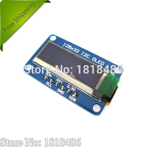 0.91" SSD1306 128x32 I2C OLED Module White Graphic Display Monochrome