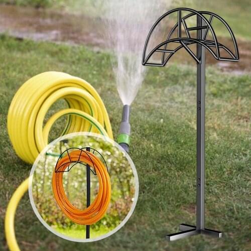 1PCS Garden Hose Standing Watering Hose Organizer Metal Storage Holder Agriculture Hose Pipe Reel Holder Hanger Hose Holder