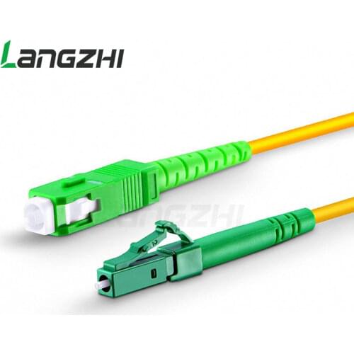10 PCS LC APC to SC APC Simplex 2.0mm 3.0mm PVC Single Mode Fiber Patch Cable LC APC to SC APC Simple Fiber Patch
