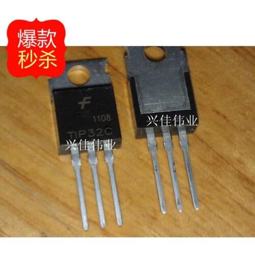 10PCS New TIP32 TIP32C TO-220 Darlington 100V 3A 40W transistor