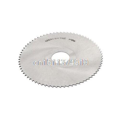 125mm Diameter 27mm Inner Dia 72 Teeth HSS Slitting Saw Milling Cutter