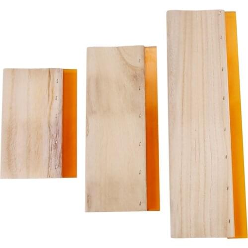 3 Pcs Silk Screen Printing Squeegee Ink Scaper Scratch Board Tools 16cm 24cm 33cm