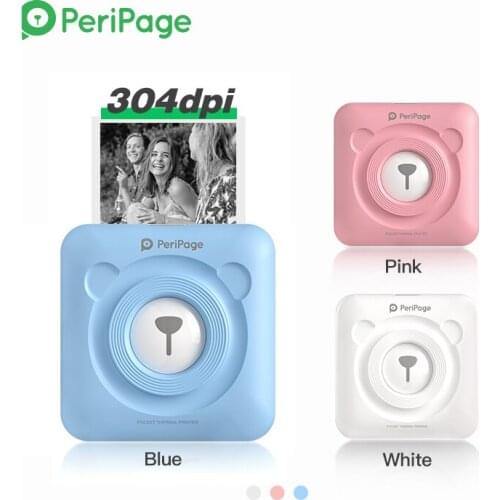 304 DPI Mini Portable Bluetooth Photo Printer PeriPage Pocket Thermal Printing USB Connection Impresoras Fotos Gifts
