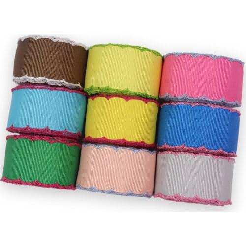 5 yard color lace solid color ribbon handmade material ribbed ribbon satin ribbon ribbon DIY bow accessories