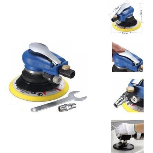 6" Air Palm al Sander Random Hand Sanding Pneumatic for Grinding Operations
