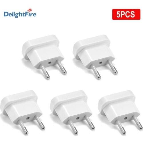 EU Plug Adaptor Electrical 4.0/4.8mm US to EU Plug Converter Sockets US China Travel Adapter EU AC Outlet Wall Socket Adapter