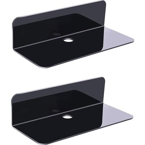 Acrylic Floating Shelf Holder Removable for Smart Speaker Video Cams 2-6pcs