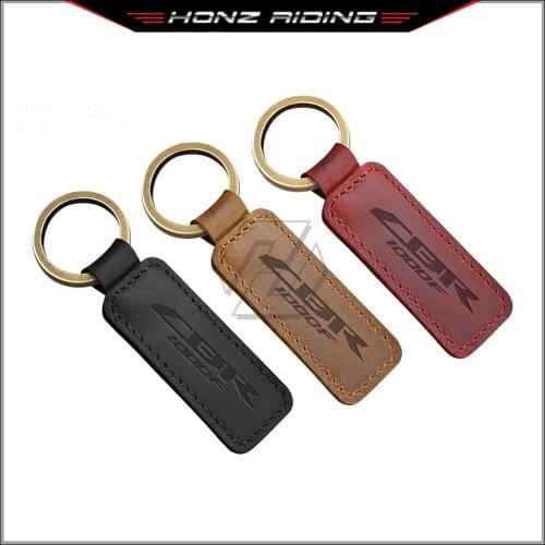 For Honda CBR1000F CBR 1000F Motorbike Key Motorcycle Keychain Cowhide Key Ring