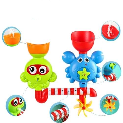 Kids Bath Toys Baby Shower Toys Waterfall Water Station Baby Bath Toys with Two Stackable Cups Fountain Water Shower Toys