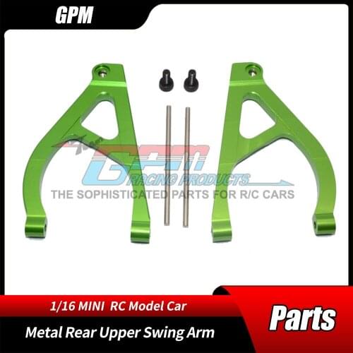 GPM 1/16 MINI E-REVO Monster Truck Metal Upgrade Accessories Aluminum Alloy Rear Upper Swing Arm RC Car Parts