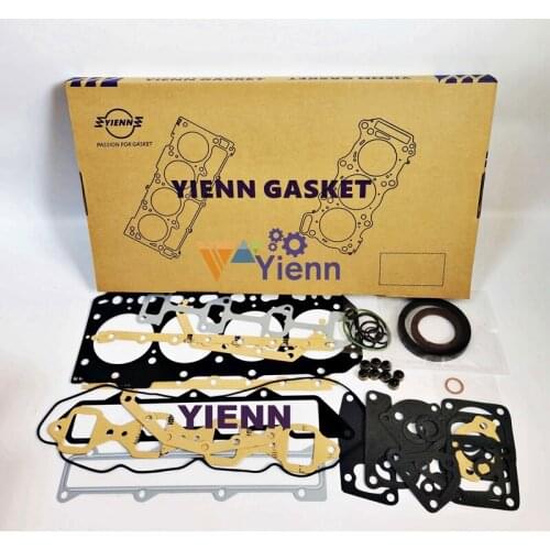 For ISUZU 4FB1 Full Gasket kit with Head gasket for Iseki Tractor TE4370 Mini Excavators Diesel engine parts