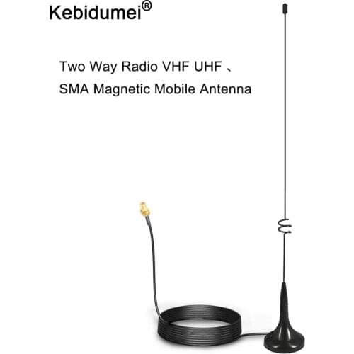 Two Way Radio VHF UHF SMA Magnetic Mobile long Antenna UT-108UV for BAOFENG CB Radio Walkie Talkie UV-5R UV-B5 UV-B6 GT-3