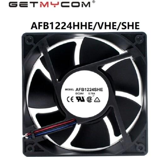 Getmycom Original AFB1224SHE DC 24V 0.75A 1238 12cm 120mm server inverter axial blower cooling fan