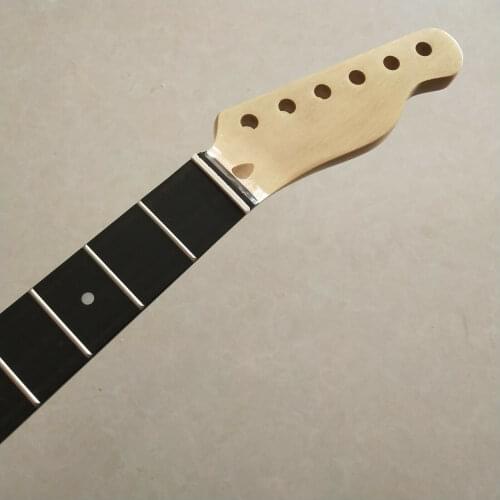 Best 22 frets Gloss Maple guitar Neck ebony Fingerboard Inlay 25.5" length parts
