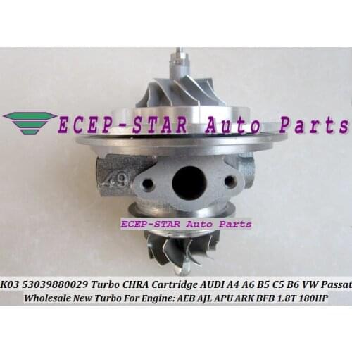 Turbo CHRA Cartridge Core K03 53039880025 53039700025 058145703N For AUDI A4 A6 B5 C5 For VW Passat B5 1.8T AEB AJL APU ARK 1.8L