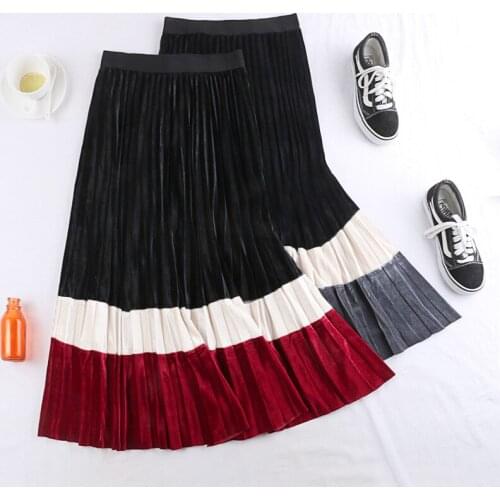 Longqibao Women's Pleated Skirts