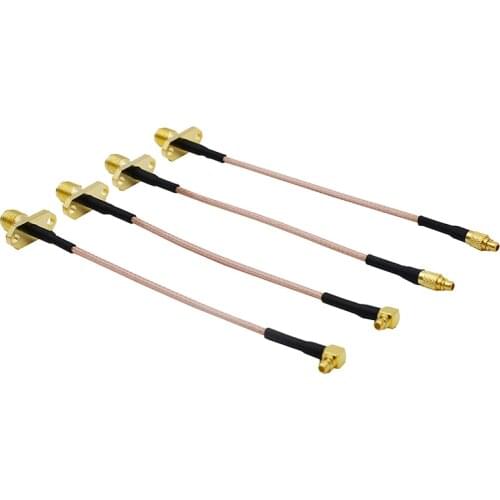 MMCX to SMA/RP-SMA Female Flange FPV Antenna Extension Cord for Unify PandaRC VTX