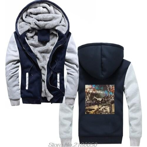At The Drive In Inter Alia Album hoodies Mens Coat Thicken Zipper Harajuku Sweatshirts