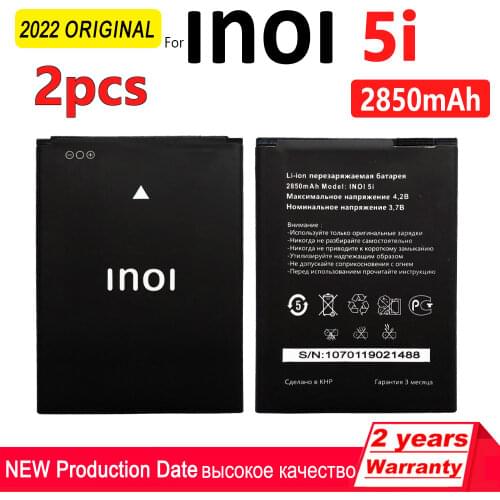 100% Original 2PCS 2850mAh inoi 5i Battery For INOI 5I Lite INOI5 INOI 5 Lite Mobile Phone High Quality Battery