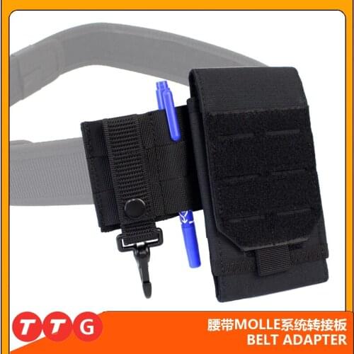 ROCOTACTICAL Belt Adapter Panel Horizontal Platform for MOLLE Pouches, PALS Belt platform Adapter