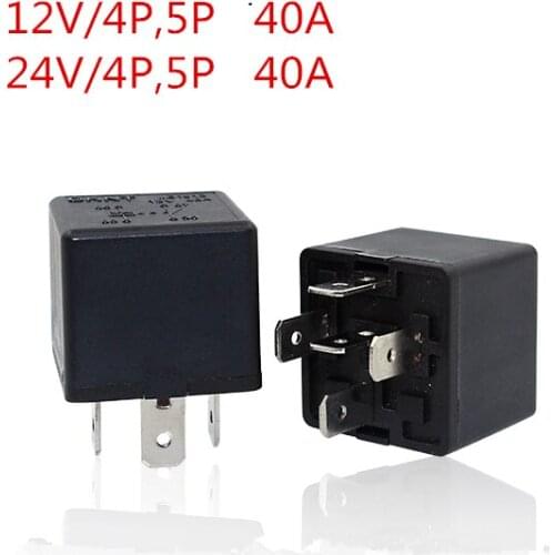 12v24V 40A high quality Auto Relay With Iron Bracket Air Conditioning Fan Distance Light Horn Automotive Relay