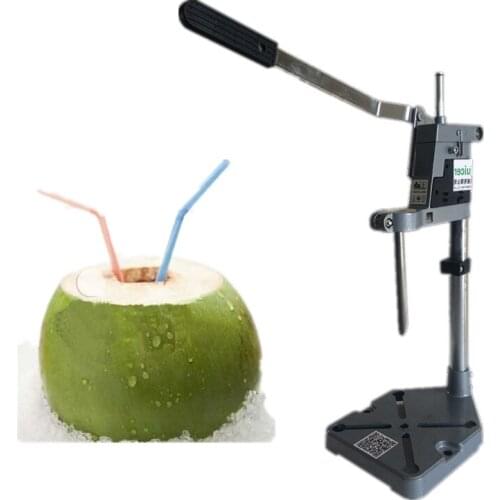 Hand press coconut opening machine hole opener green coconut punching machine