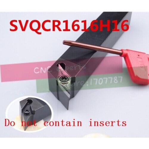 SVQCR1616H16 Toolholder 16*16*100MM CNC turning tool holder, 117.5 degrees External turning tools, Lathe cutting tools