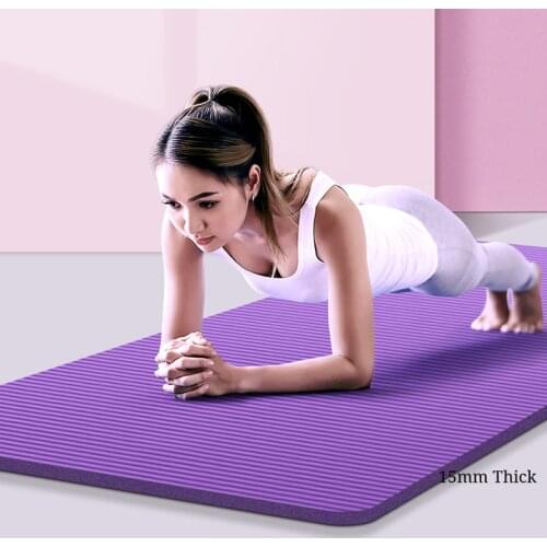 1850x800x15mm NBR Yoga Mat with Position Line Non Slip Carpet Mat Fitness Gymnastics Mats Pilates Gym Belt Exercise Sport Pads