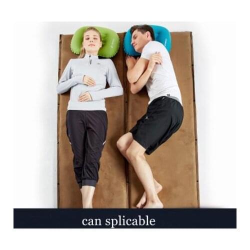 2Pcs/1 Lot Hewolf 6.5cm Thick Suede Automatic Inflatable Cushion Moisture-Proof Mattress Outdoor Camping Tent Mat Nap Mats