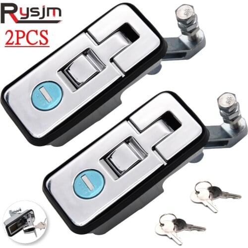 2Pcs High Quality Metal Compression Lock Latch Keys Cabinet Luggage Safe Lock For RVs Trailer Canopies Box Suitcase Lock