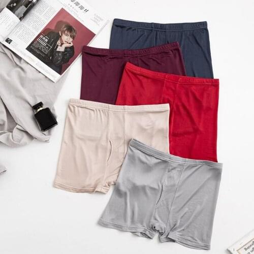 3 Pcs/lot Women‘s Underpants Silk Boxer Shorts Open Crotch Breathable Sports Underwear Youth Male LVFAN TGS-005