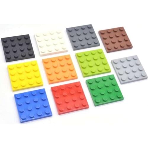 50Pcs City Building Blocks Parts 4x4 Plate DIY Enlighten MOC Building Block Bricks Toys for Kids Compatible Legoed 3031 Blocks