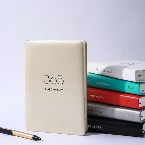 Logo Customize A5 Notebook 2021 Year Agenda Calendar Planner Daily Binder School Monthly Plan Diary Office Supplies