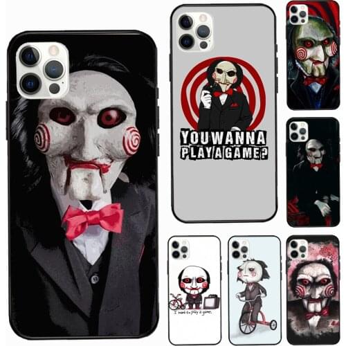 Saw Jigsaw Puppet Case For Apple iPhone 12 11 Pro Max XS X XR 6S 7 8 Plus 5S SE 2020 Silicone Phone Cover