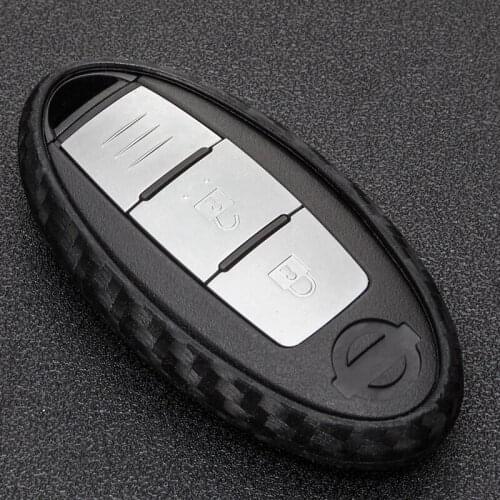 Carbon Fiber Pattern Car Key Case Cover For Infiniti FX35 FX37 FX50 G25 G35 G37 JX35 M35 M37 M45 Q70 EX FX Q60 QX50 QX70 Q50 ESQ