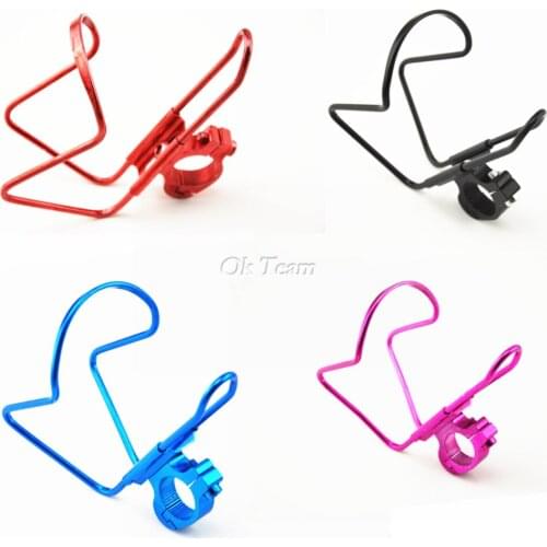22mm 7/8" Aluminum Alloy Motorcycle Water Bottle Holder Cup Support Durable E-bike Road Mountain Bike Rack Handlebar Cup Adapter