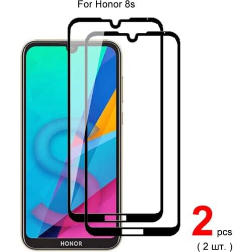 2pcs Full Cover Tempered Glass For Honor 8s Tempered Glass Screen Protector Protective Glass For Honor 8s