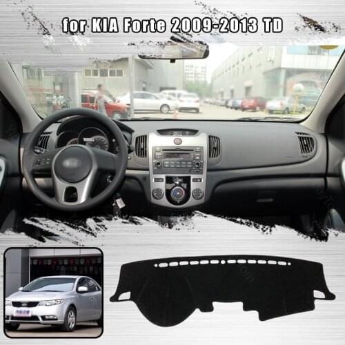 For KIA Forte 2009-2013 TD Dashmat Dashboard Cover Dash Cover Mat Protective Carpet Styling