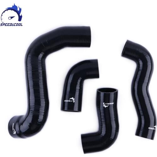 Car Silicone Air Turbo Intercooler BOOST HOT SIDE Hose Kit For MINI Cooper S MK2 R55 R56 R57 N14 Silicone Intercooler Hose Kit