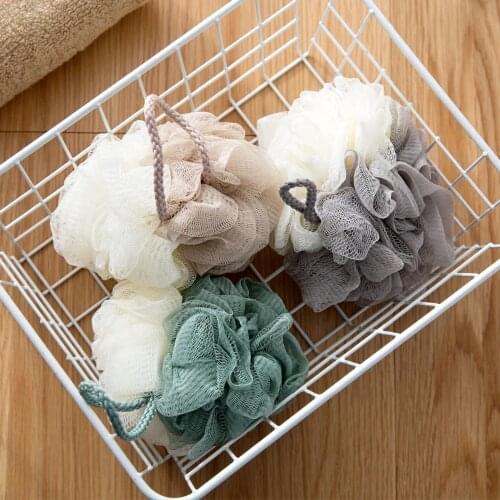 OTHERHOUSE Bath Sponge Body Scrubber Bath Ball Loofah Massage Body Exfoliating Bath Flower Shower Sponge Bathroom Accessory