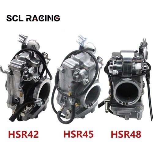 Alconstar Racing New Motorcycle Carburetor Carburador Carb For Mikuni HSR42 TM42 HSR45 TM45 HSR48 TM48 Harley EVO Evolution Pump