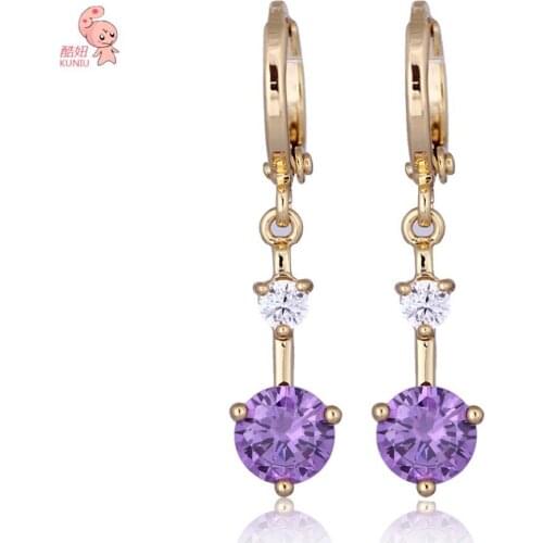 New Arrival Fashion shining crystal dangle earring Free Shipping KUNIU ER0239