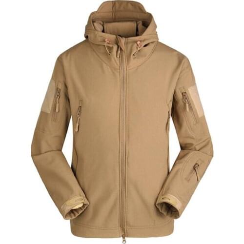 Outdoor Man Military Tactical Hiking Jacket Lurker Shark Skin Softshell Fleece Trekking Camping Hunting Jacket Hooded Coats