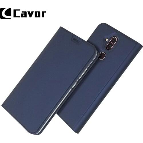 Fashion Leather Case For Nokia 8.1 Wallet Cover Flip Coque Book Hoesje Moble Phone Accessories Etui For Nokia8.1 Stand Bag