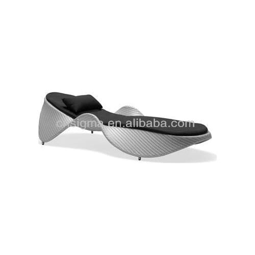 New Style Modern Balconies Wicker Daybed Outdoor Cheap Chaise Loungers