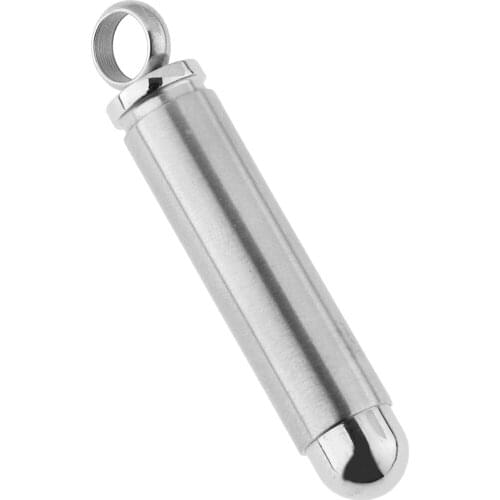 Stainless Steel Urn Ashes Pendant Round Top Column Openable Fashionable