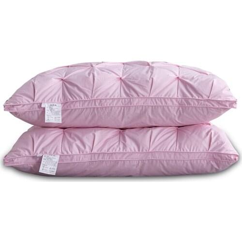 95% White Goose Down Pillow High-grade Five Star Hotel Feather Pillow Adult Orthopedic Neck Pillows With 100% Cotton Cover