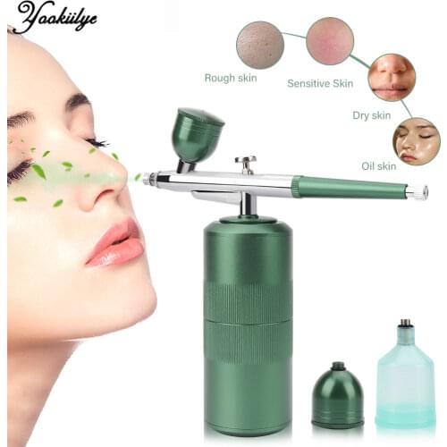 Portable Airbrush Compressor Facial Nano Mist Sprayer Water Oxygen Injector Mini Air Brush Compressor Makeup Paint Art Spray Gun
